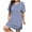 Blue, variant on Summer Akafmk Women Maternity Dress,Plus Size Womens Casual Dresses,Women's Summer Oversized Loose Round Neck Short Sleeved Tie Printed Dress Loose Fitting Flowy Sundress Beach Dress