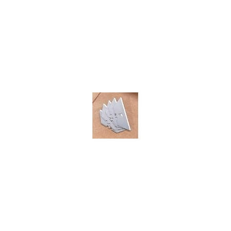 Hyde Tools Duty Rounded-Top Utility Knife Blade (5 Per Card, 10 Cards Per Box, 10 Boxes Per Case)