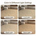 thumbnail image 7 of ODIKA 9'x12' Washable Area Rug Non-Shedding, Easy Care Topographic Bordered Abstract Map Curves Elevation Lines Wavy Flowing Dynamic for Master Suite, California King, Under Bed, 7 of 7