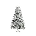 thumbnail image 1 of Árbol de Navidad Nevado Pino Artificial 1.80M Frondoso Verde 800 Ramas Soporte de Metal Skygreen blanco 180 cm, 1 of 5