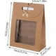 thumbnail image 2 of Bolsa de papel Kraft de 12 piezas, bolsa de regalo con ventana, bolsas de papel Kraft marrón, para envolver regalos de banquetes, galletas, dulces, 2 of 5