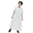 thumbnail image 2 of Big Boys Tops Casual Long Tunic Clothing White Size 9-10T, 2 of 9
