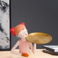 thumbnail image 3 of Escultura de estatuil de sirena nórdica para niñas, hogar, sa de estar, baño, adorno, inauguración de casa, bandeja de almacenamiento naranja Baoblaze estatua de la escultura de las niñas, 3 of 8