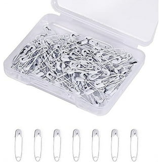 150pcs Safety Pins, 19mm Mini Safety Pins for Clothes Metal Safety Pin for  Clothing Sewing Handicrafts Jewelry Making (Black)