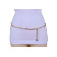 thumbnail image 4 of Women Gold Metal Chain Waist Hip Belt Coin Charm Plus Size XL XXL, 4 of 11