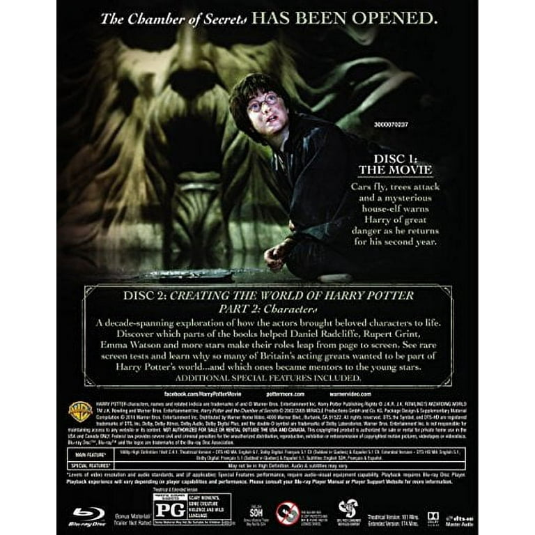 Harry Potter and the Chamber of Secrets (Blu-ray) - Walmart.com