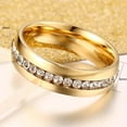 thumbnail image 4 of Matching Rings Couple Rings 1CT CZ 10kt Yellow Gold Plated Women Wedding Ring Sets, 4 of 7