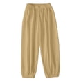 thumbnail image 4 of Pants for Women Solid Color Casual Summer Trousers Tapered Pants Work Office Pants, 4 of 4