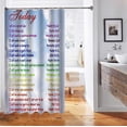 thumbnail image 4 of Inspirational Quotes Shower Curtain, Sunlight Blue Sky White Cloud Scenery Positive Words Motivational Bathroom Decor, Waterproof Cloth Fabric Shower Curtain Bath Curtain, 72 X 72 Inch, Today, 4 of 5