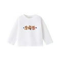 thumbnail image 5 of Ugoldhm Little Girls Tees Round Neck Cute Bear Printed Shirts Kids Fall Casual Clothes, 5 of 5