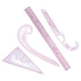 thumbnail image 1 of French Curve Ruler Set Dress Curve Rulers Sewing Tools for Beginners Tailors 4pcs, 1 of 9