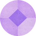 thumbnail image 1 of Ahgly Tapis Rond Lavable en Machine Intérieur Transitionnel Heliotrope Violet, 4 Pieds Rond, 1 of 7