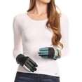 thumbnail image 3 of Sakkas Liya Classic Warm Driving Touch Screen Capable Stretch Gloves Fleece Lined - 17102-teal - L/XL, 3 of 4