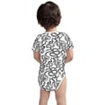 thumbnail image 3 of Yiaed Hand Drawn Snake Print Infant Climbing Short Sleeve Onesie One-Piece Baby Bodysuit Clothes 0-12 Months -6 Months, 3 of 6