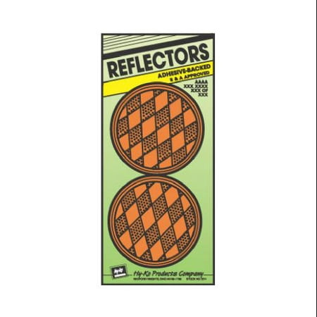 UPC 029069106300 product image for HY-KO PROD CO Safety Reflector, Press-On, Amber Plastic, 3.25-In., 2-Pk. | upcitemdb.com