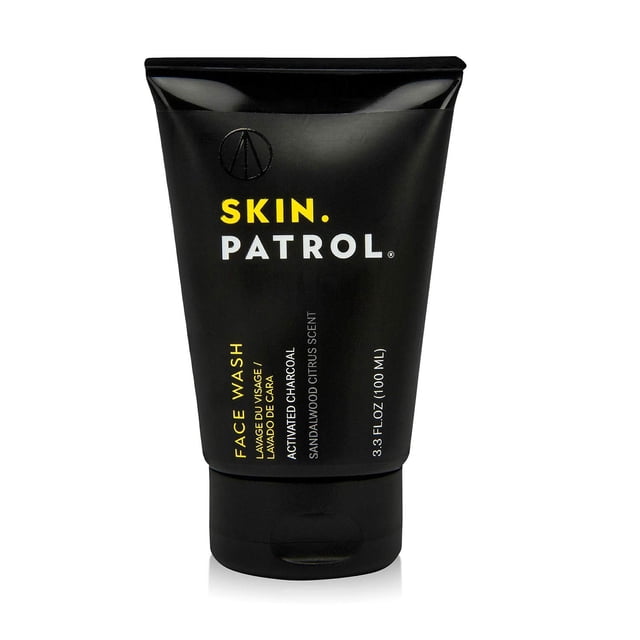 Skin Patrol Activated Charcoal Face Wash - Sulfate-Free (3.3 fl.oz / 100ml)