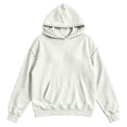 thumbnail image 4 of BODOAO Women's Rhinestone Hoodie Long Sleeve Pullover Sweatshirt Studded Hood Kangaroo Pocket Drop Shoulder Oversized Casual Fall Winter Top for Women Fashion White M, 4 of 4