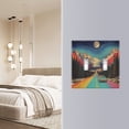 thumbnail image 4 of Yayeee Toggle Light Switch Wall Plate 2-Gang 4.56"x4.48" Decorative Outlet Cover, Colorful Road, 4 of 7