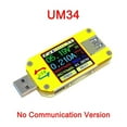 thumbnail image 5 of UM34/UM34C USB 3.0 Type-C DC Voltmeter Ammeter Voltage Current Meter Battery Charge Measure Cable Resistance Tester Color LCD ,Improved Measurement Accuracy, 5 of 5