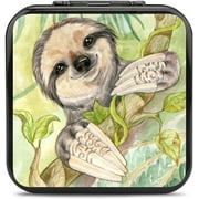 Relaxing Sloth 12 Game Card Case for Switch Portable Hard Shell Protective Game Card Holder Box