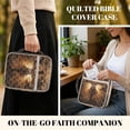 thumbnail image 2 of FOR U DESIGNS Deer Cross Pattern Bible Cover Case with Handle Quilted Protective Church Organizer Holder Bag Christian Bible Accessories for Bible Study/Daily Use, 2 of 7