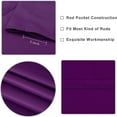 thumbnail image 4 of Bxaolu Blackout Curtains for Bedroom 45 Inch Length 1 Panel, Solid Thermal Insulated Rod Pocket Window Curtains Blackout Drapes, W38 x L45 Inch, Purple, 4 of 7