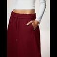 thumbnail image 4 of Pantalones Deportivos de Pierna para Mujer, Holgados, con Cordón, de Cintura Alta y Bolsillos Rojo XL, 4 of 10