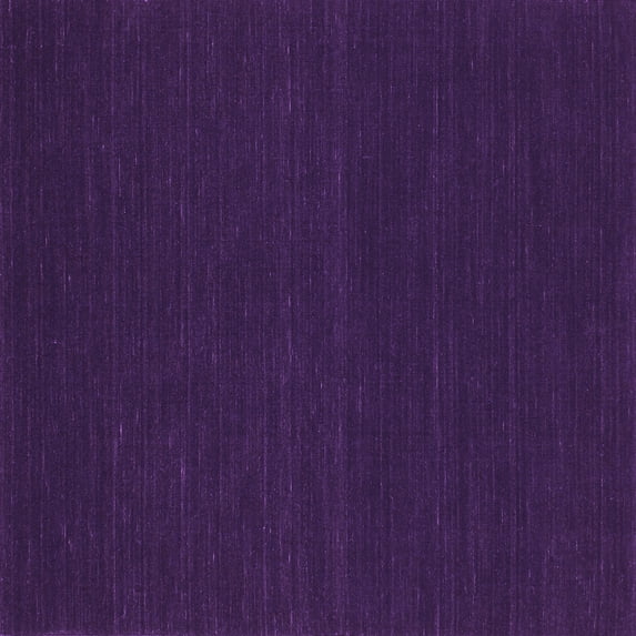Ahgly Company Indoor Square Abstract Purple Contemporary Area Rugs, 3' Square