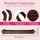 thumbnail image 2 of Heatless Curlers for Long Hair with Hooks, Soft Flannel Coating, Overnight Heat Styling, Black, 2 of 4