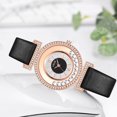 thumbnail image 3 of Feledorashia Clearance Deals Watch for Women Mother's Day Gifts LINJIE Ladies Fashion Quartz Watch Leather Strap Watch Analog Watch Set, 3 of 5