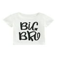 thumbnail image 1 of AMERTEER T-shirt en Coton Décontracté pour Garçons Été Manches Courtes Col Rond Imprimé Lettre Hauts Décontractés, 1 of 6