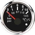 thumbnail image 1 of Point Alarm Car Gauge Vehicle Meter 12V Automobile 52mm Water Temp Oil Press Fuel Pressure Volt Indicator For Motorcycle Boat, 1 of 6