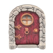 Fairy Garden Gate Miniature Door Adornment Wooden Craft Statue Ornament Decor Tree Model Accessories