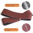 thumbnail image 4 of 6 x 48 Inch Aluminum Oxide Sanding Belt, 15PCs Sanding Belt Set, 3 of Each 80/120/150/240/400 Assorted Grit, Abrasive Belts for Belt Sanders$$Tools & Hardware Other, 4 of 6