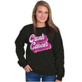 thumbnail image 5 of Breast Cancer Awareness Crush Cancer Women Crewneck Sweatshirt Brisco Brands X, 5 of 6