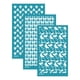 thumbnail image 1 of 3 plantillas de serigrafía reutilizables para arcilla polimérica. Estilo A, 1 of 9