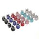 thumbnail image 2 of 4 Pcs Crown Shaped Car Tires Cover Creative Diamond Car Tire Wheel Stem Shining Dustproof Car Accessories (White), 2 of 2