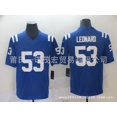 thumbnail image 1 of Colts Embroidered Football Jersey 2# 53#Leonard 18#Manning Replica Player Name Jersey, 1 of 2