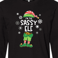 thumbnail image 4 of Inktastic Funny Christmas I'm the Sassy Elf with Shoes and Hat Long Sleeve T-Shirt, 4 of 5