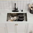 thumbnail image 5 of CASAINC Stainless Steel 32 in. 16-Gauge Single Bowl Undermount Kitchen Sink Brushed Bottom Grid Drainer, 5 of 8