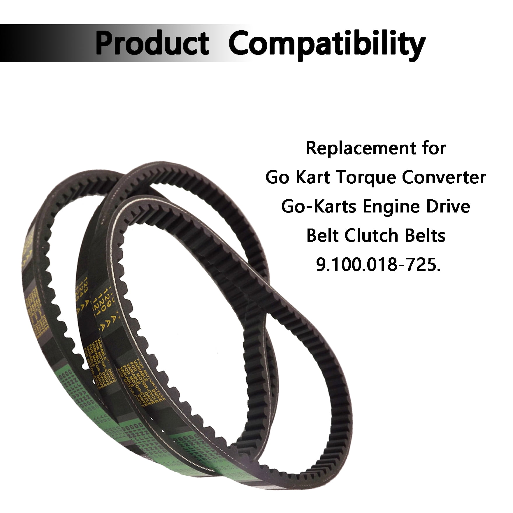 LABLT 3X Go Kart Drive Belts Fit for 30 Series Torque Converter Clutch Belts 18-725