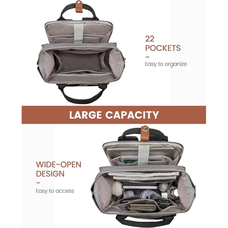 LOVEVOOK Laptop Backpack for Women, 15.6 inch Waterproof  display picture 2