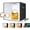19.7x19.7x19.7in, variant on Mini Photo Studio Light Box, Portable Folding Photo Tent with 2 LED Panels and 6 Colors Backdrops,Light Box Photography for Small Size Products