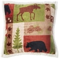 thumbnail image 4 of Carstens Patchwork Lodge Plush Bedding Set, Queen, Multicolor, 4 of 5
