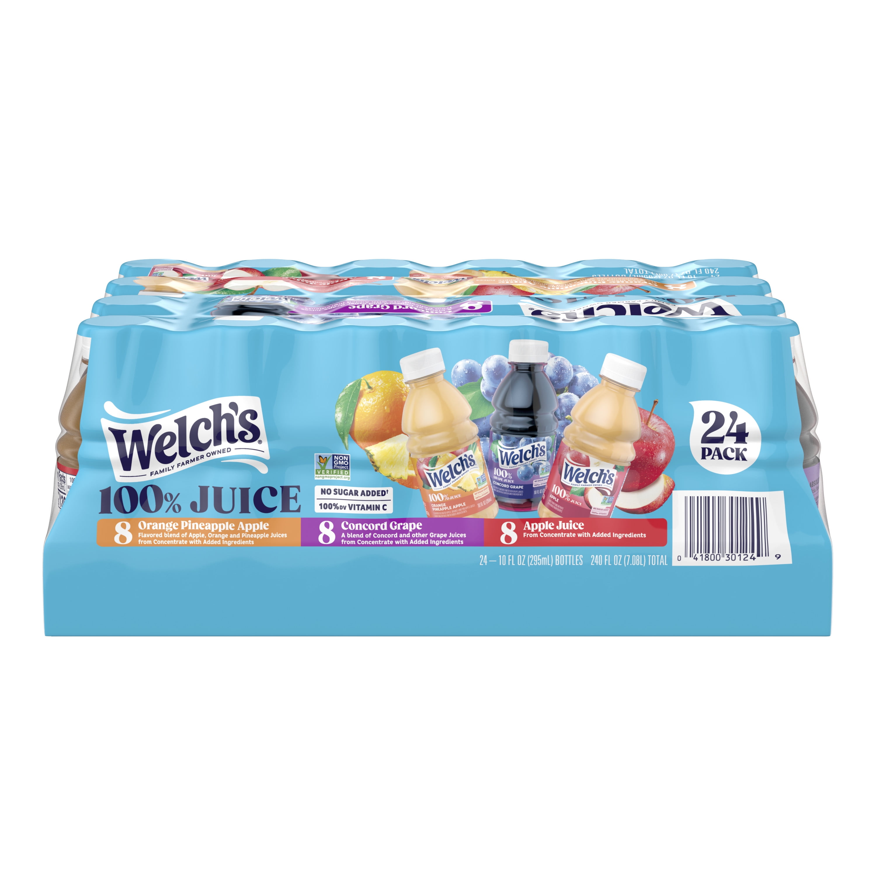Welch's 100% Juice, Variety Pack, 10 fl oz, 24 Count