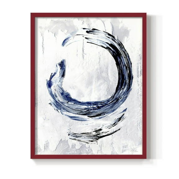 Moonglade I in Red Solid Wood 8 x 10 Framed Print