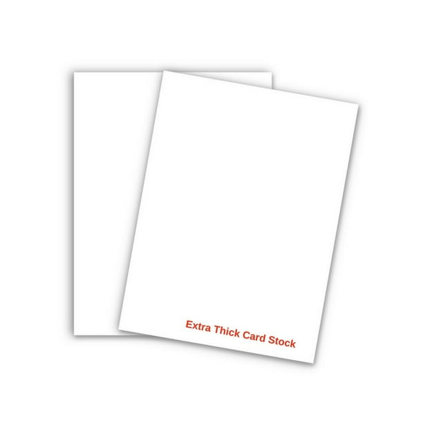 White Card Stock Paper 8.5 x 11 100lb Cover (270gsm) 100 Papers