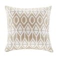 thumbnail image 5 of Embroidered Cotton Oblong Decorative Pillow Taupe 12x20", 5 of 5