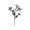 White, variant on 7 Head Artificial Butterfly Bouquet, 7 Head Silk Flower Butterfly Fake Floral Bouquet, Spring Decor Outdoor Garden Floral Ornament, Decor for Window Display and Party