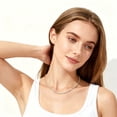 thumbnail image 4 of APSVO 18K Gold Plated Tennis Necklaces for Women CZ Chain Prom Wedding Birthday Mothers Day Jewelry Gifts Teen Adults Mom Female Daughter Girlfriend Wife Age Ideas 1.5/2mm, 4 of 8